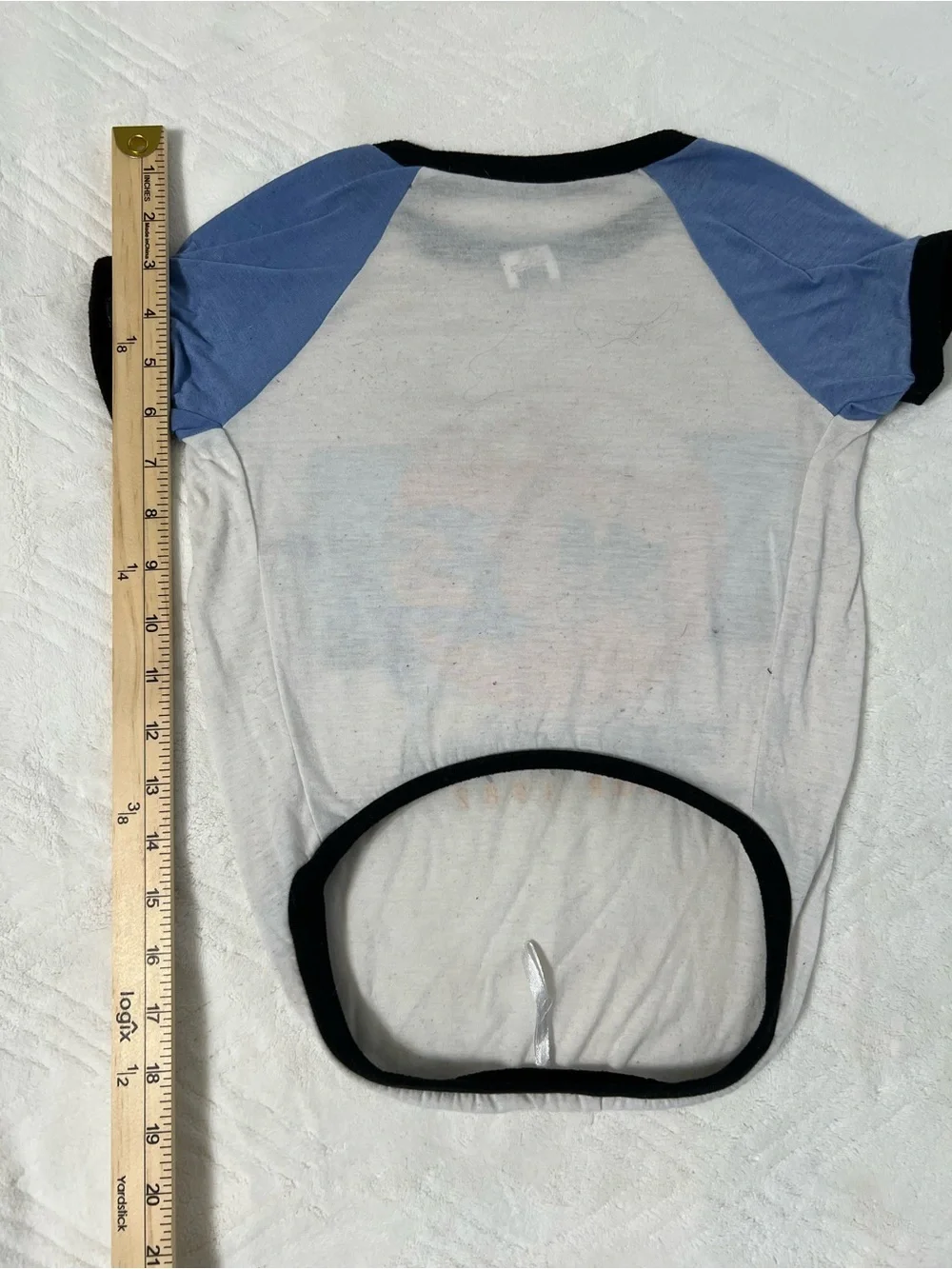 ET The Extra-Terrestrial Dog Ringer Tee - Blue/White
